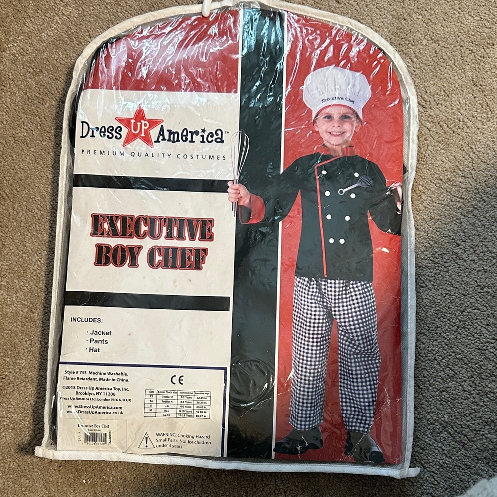 Dress Up America Executive Boy Chef Costume